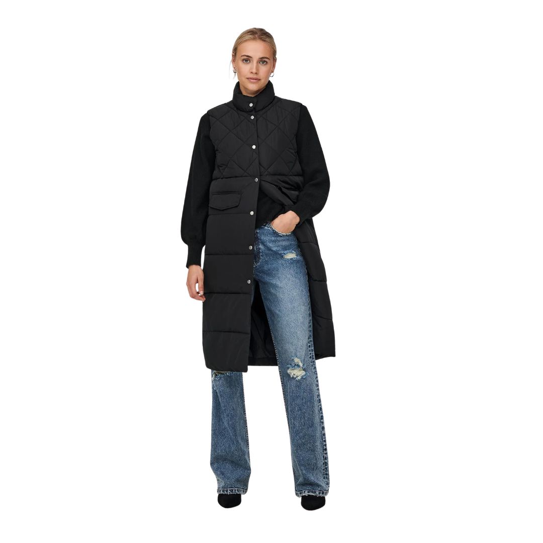 Only Onlstacy Quilted Long Waistcoat
