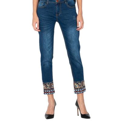 Desigual Ankle Exotic Denim