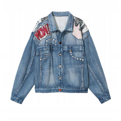 Desigual CHAQ Comic Denim Jacket