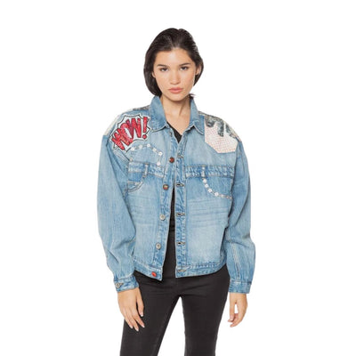 Desigual CHAQ Comic Denim Jacket