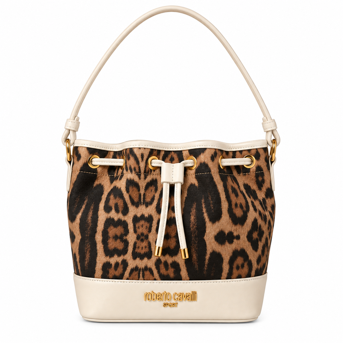 Roberto Cavalli Sport Bag | Brown Patterned