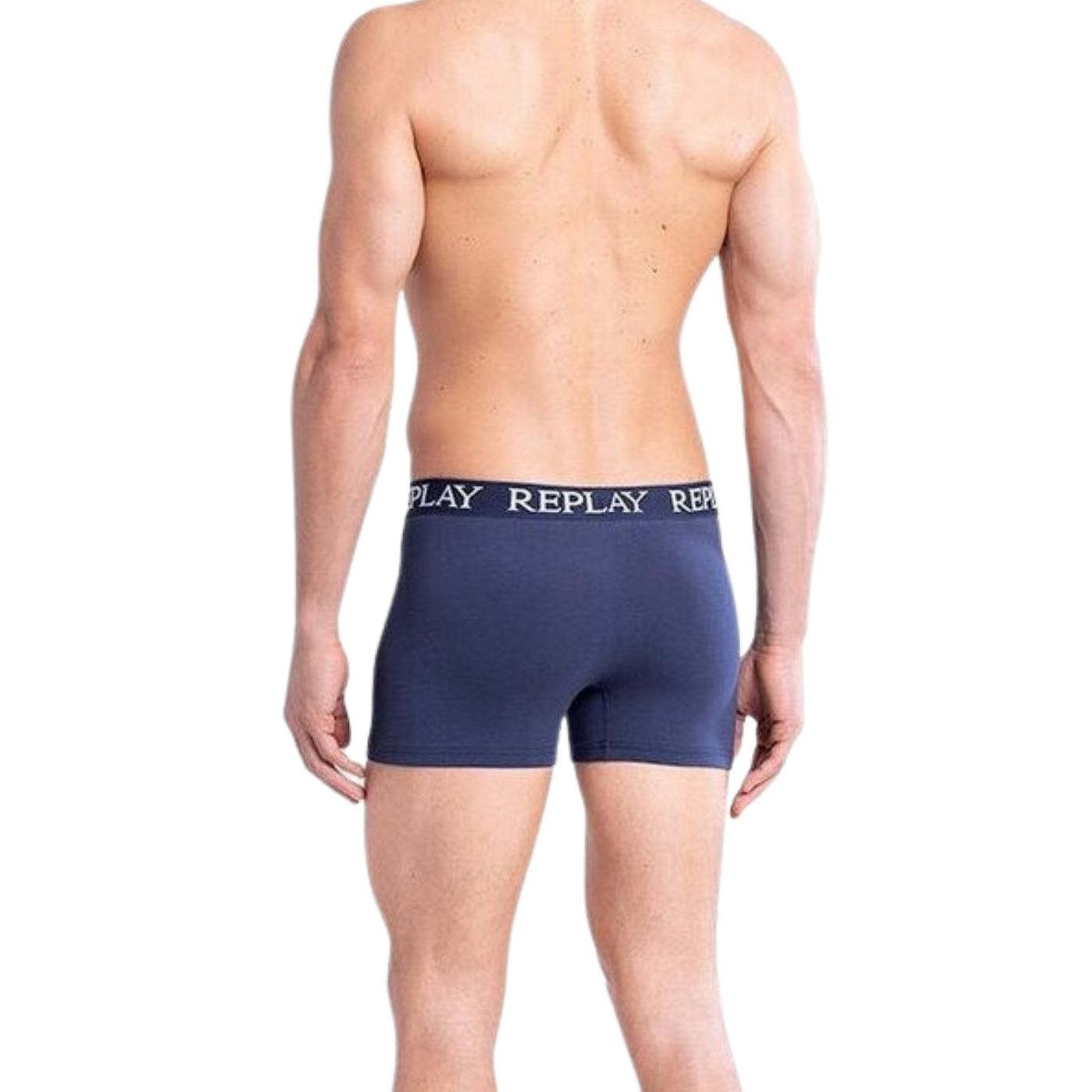 REPLAY Boxer Set 2pc White and Blue