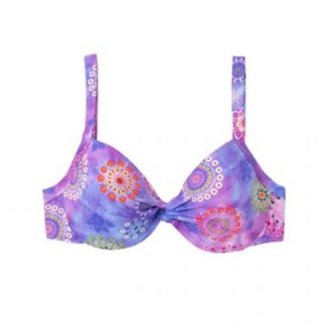 Desigual Swimwear Top Purple