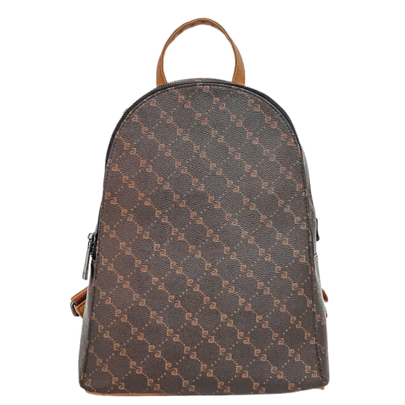 Pierre Cardin Logo | Brown Backpack