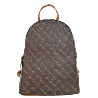 Pierre Cardin Logo | Brown Backpack