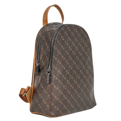Pierre Cardin Logo | Brown Backpack
