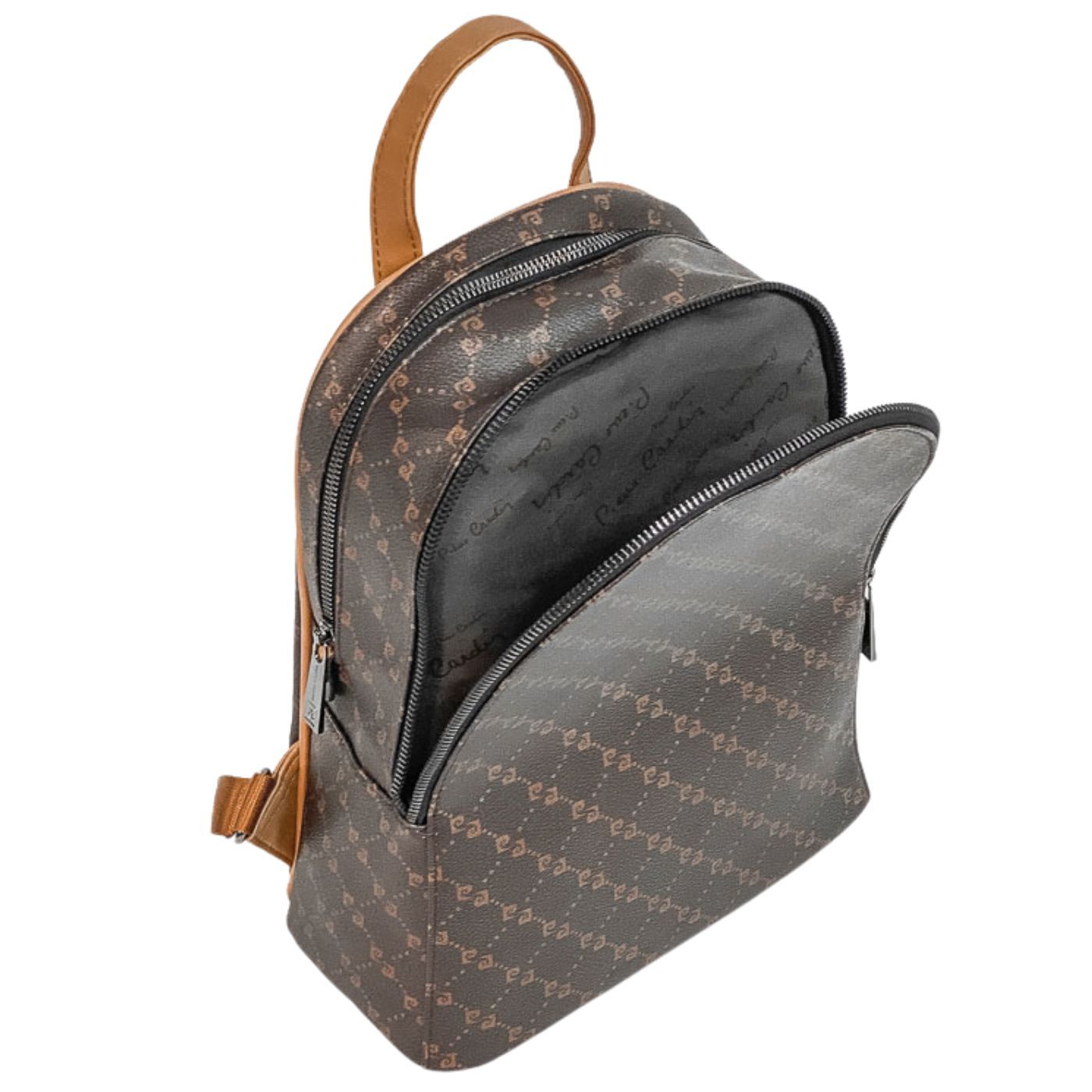 Pierre Cardin Logo | Brown Backpack