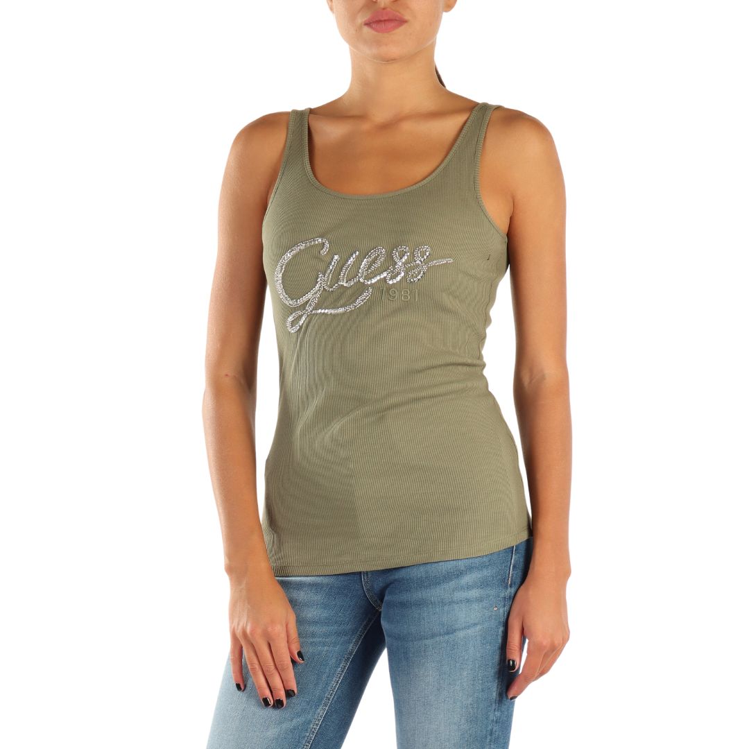 Guess Sleeveless Top Green