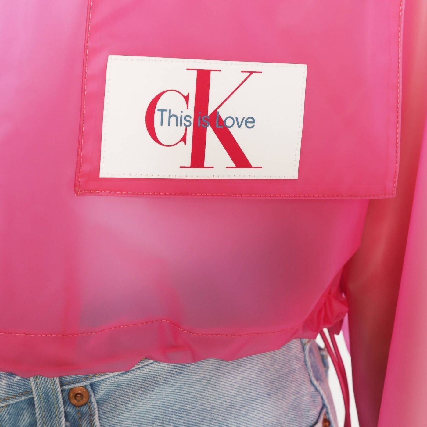 Calvin Klein Oversize Rain Coat | Pink