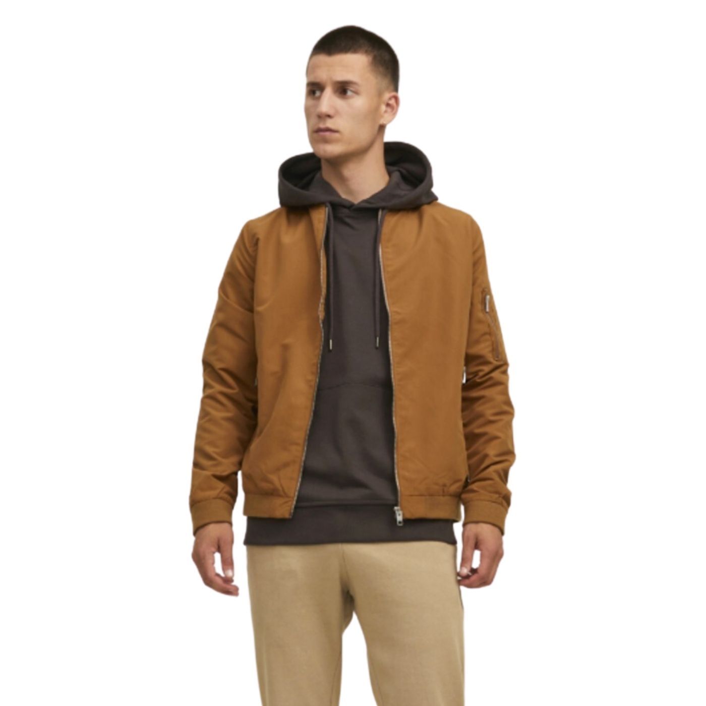 Jack & Jones Bomber Jacket | Brown
