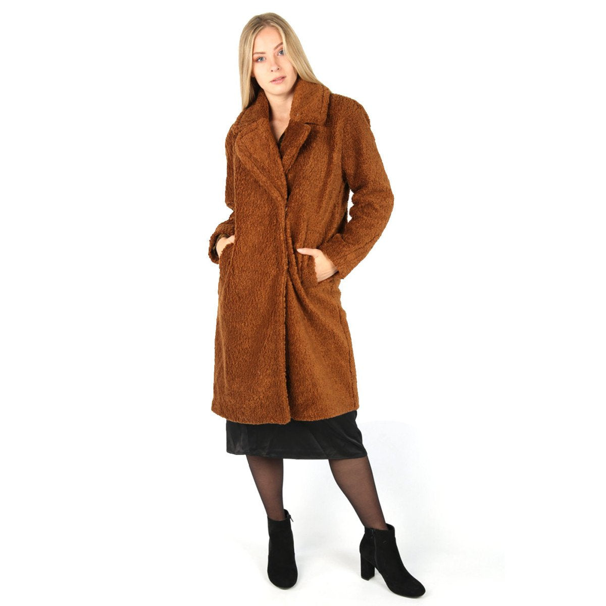 Tom Tailor Teddy Coat | Brown