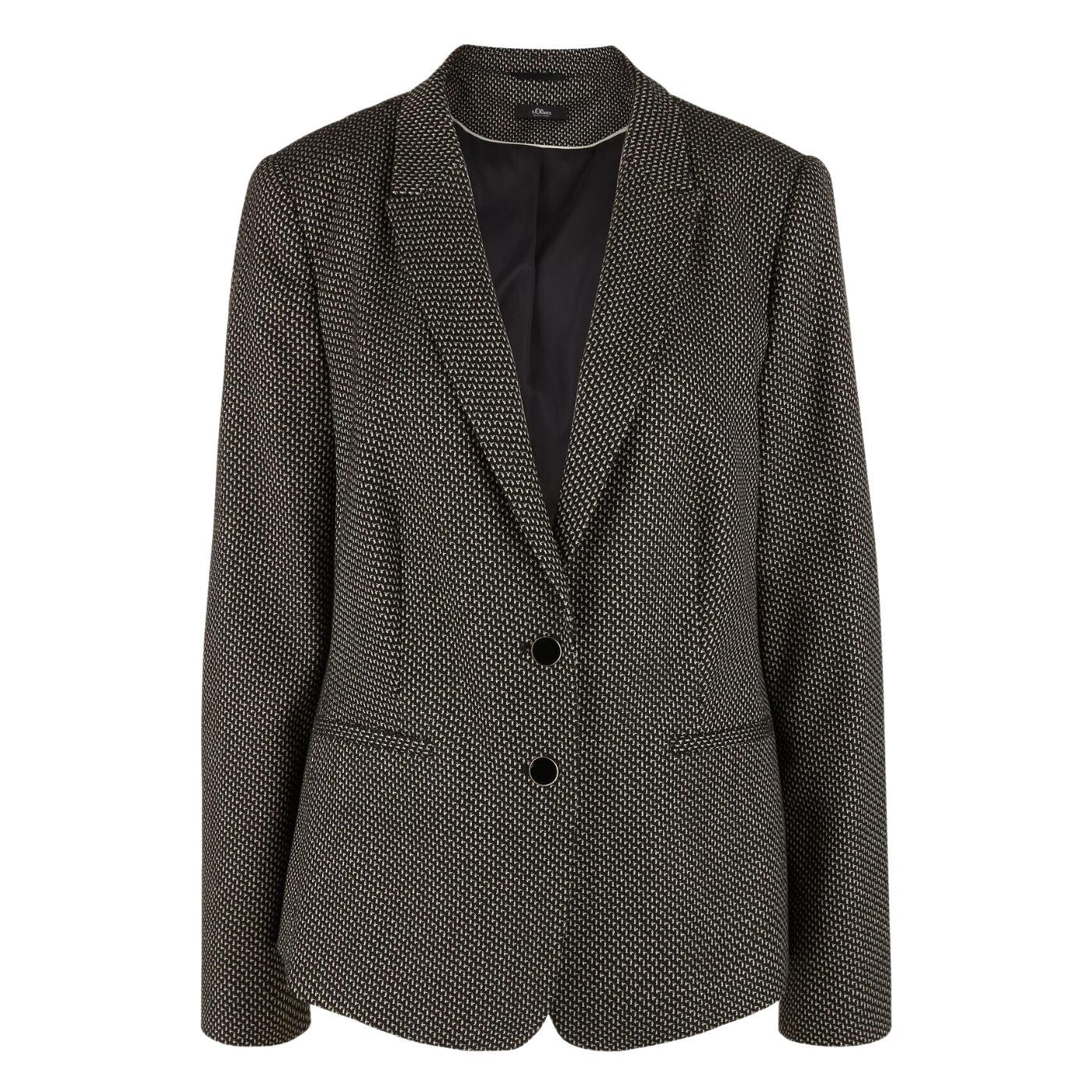 s.Oliver Comma Blazer | Black Small Pattern