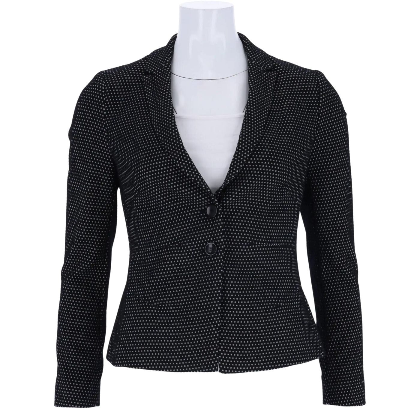 s.Oliver B.LAb Blazer | Black-White Small Pattern