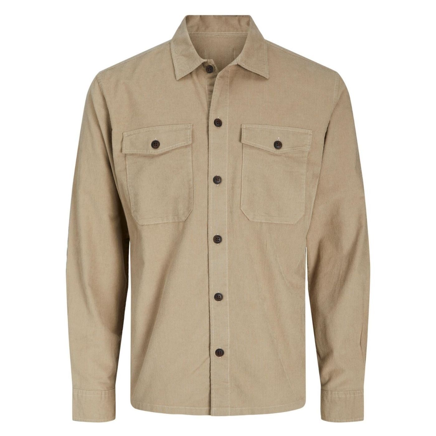 Jack & Jones Jay Corduroy Long Sleeve Shirt | Beige