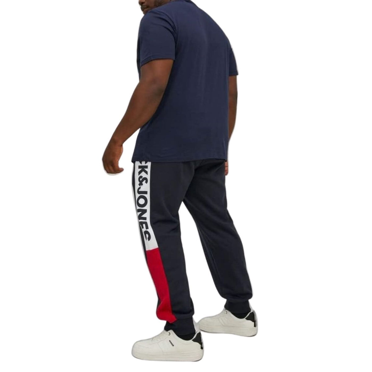 Jack & Jones Will Logo Block Sweatpants | Blue