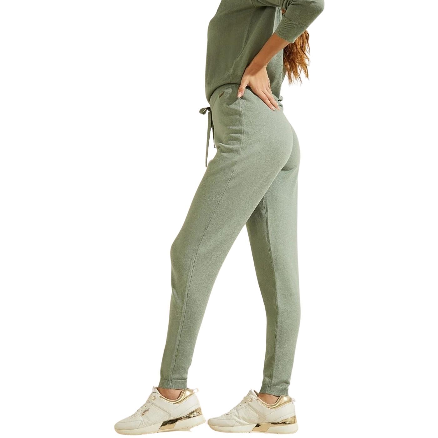 Guess Tanya Knitted Trousers  | Green