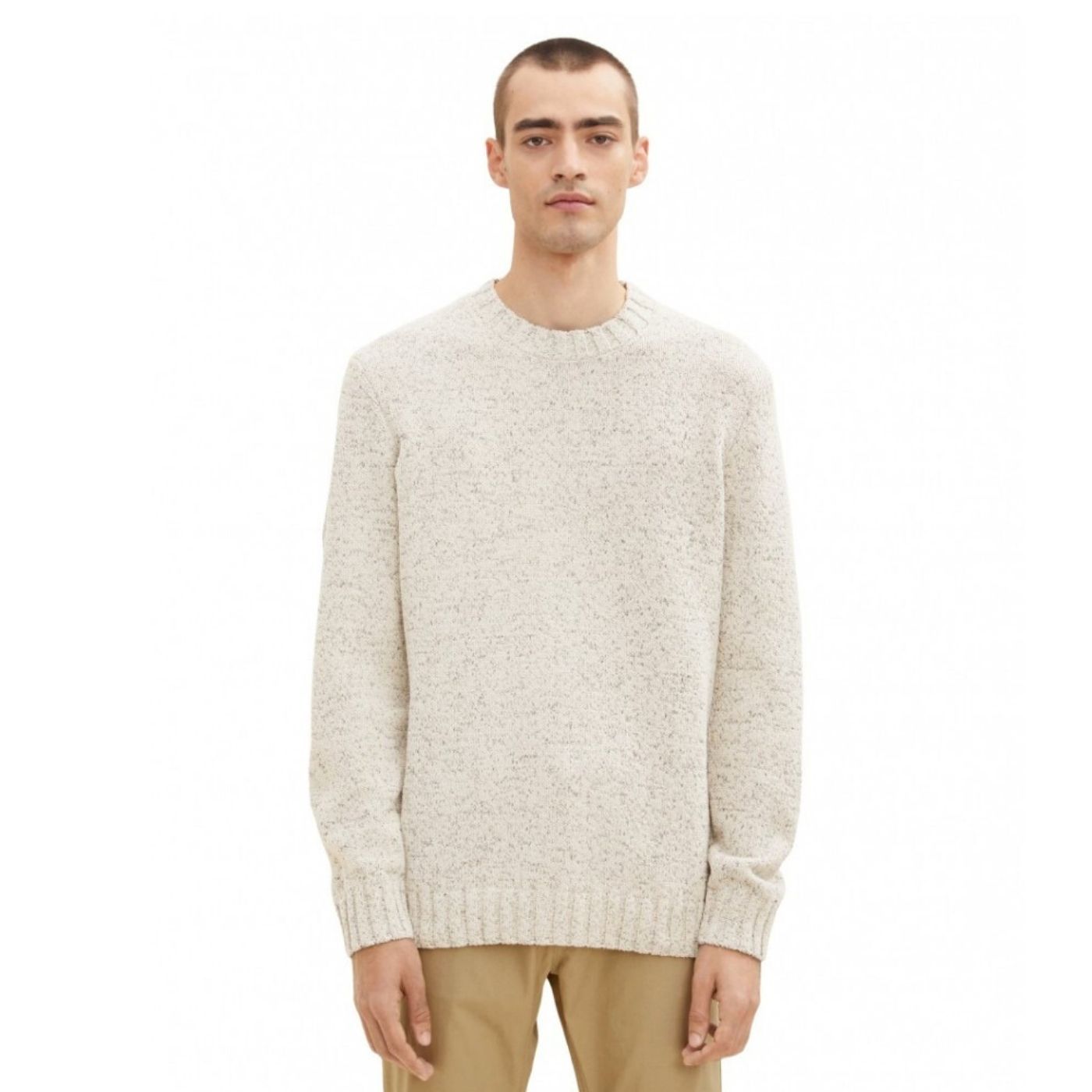 Tom Tailor Knitted Pulover | White