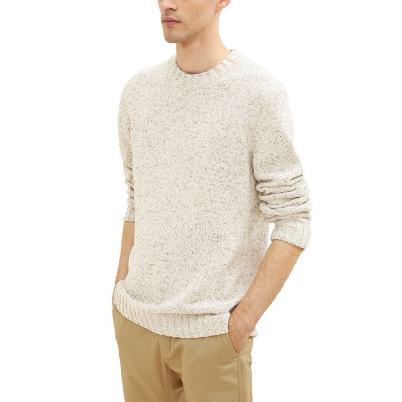 Tom Tailor Knitted Pulover | White