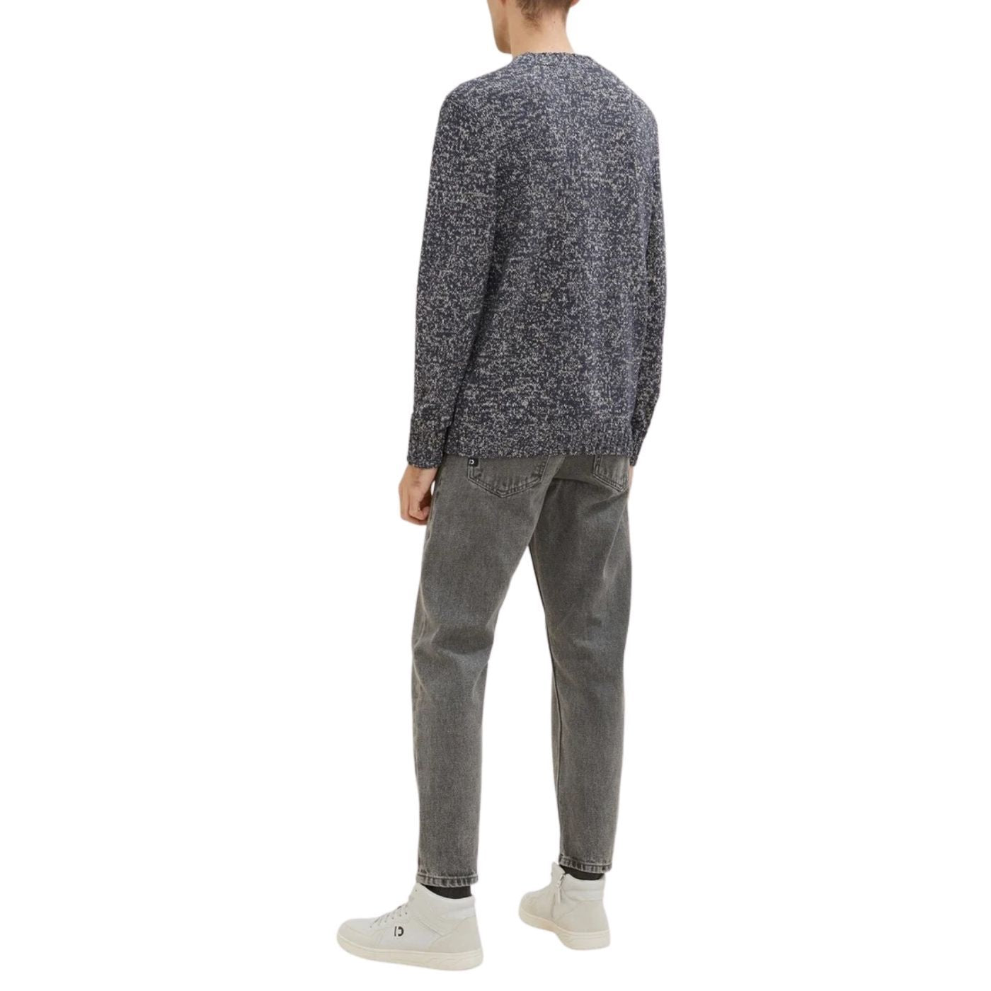 Tom Tailor Mouline Knitted Pullover | Blue