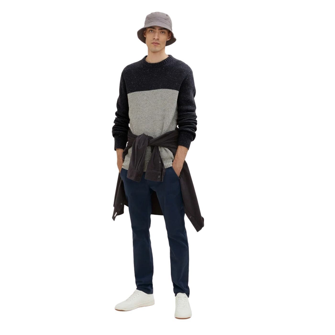 Tom Tailor Knitted Pullover | Grey-Blue