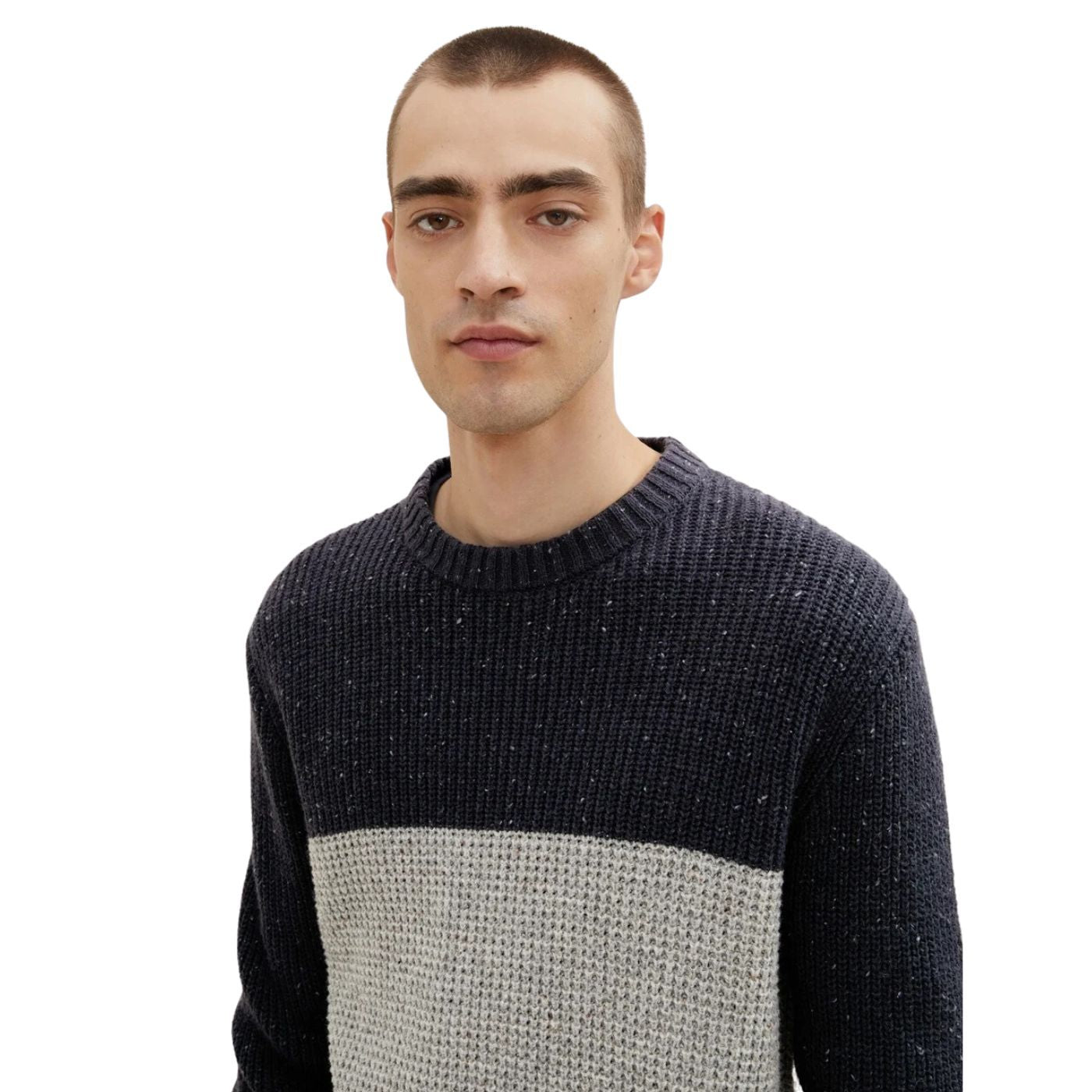 Tom Tailor Knitted Pullover | Grey-Blue