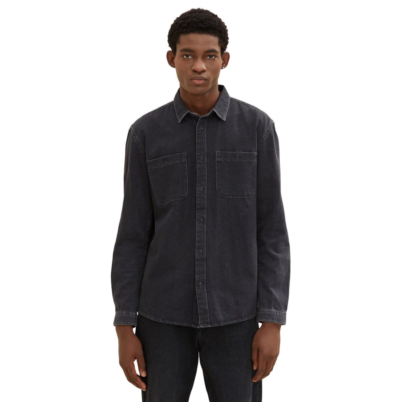 Tom Tailor Denim Shirt | Black