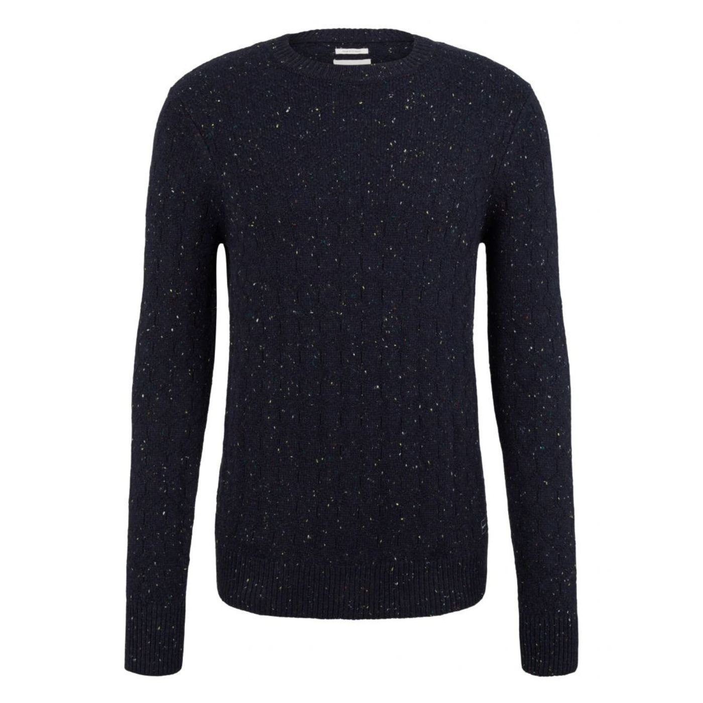 Tom Tailor Nep Structured Knitted Pullover | Blue