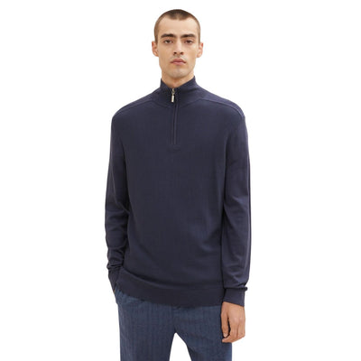 Tom Tailor Structured Knitted Pullover | Blue