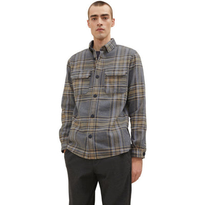 Tom Tailor Flanel Shirt | Grey Checked