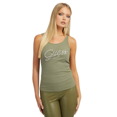 Guess Sleeveless Top Green