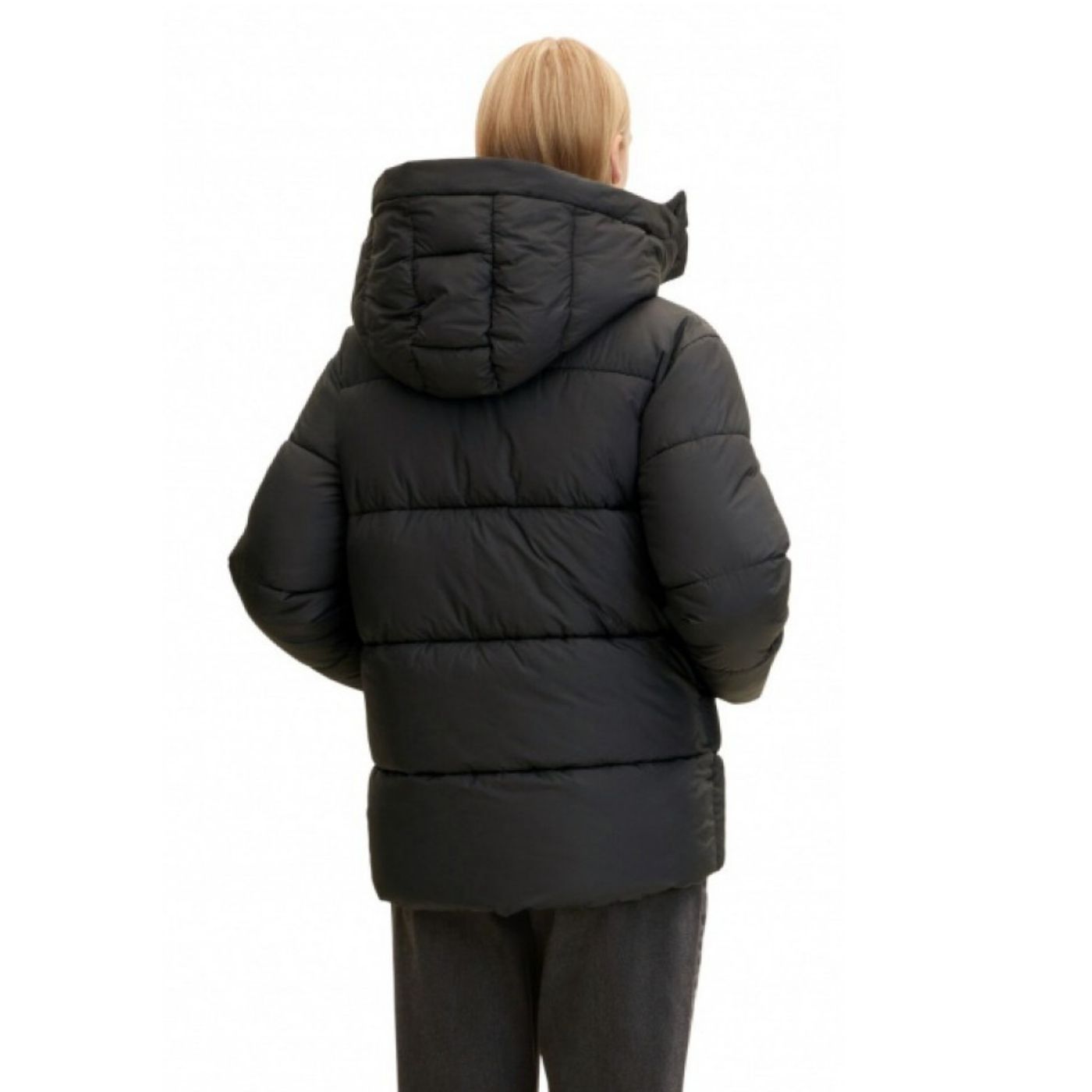 Tom Tailor Hooded Coat | Black