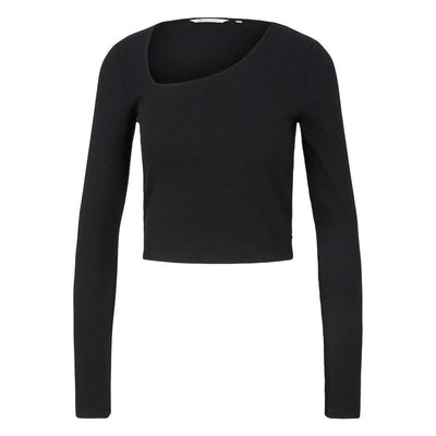 Tom Tailor Long Sleeve Top | Black