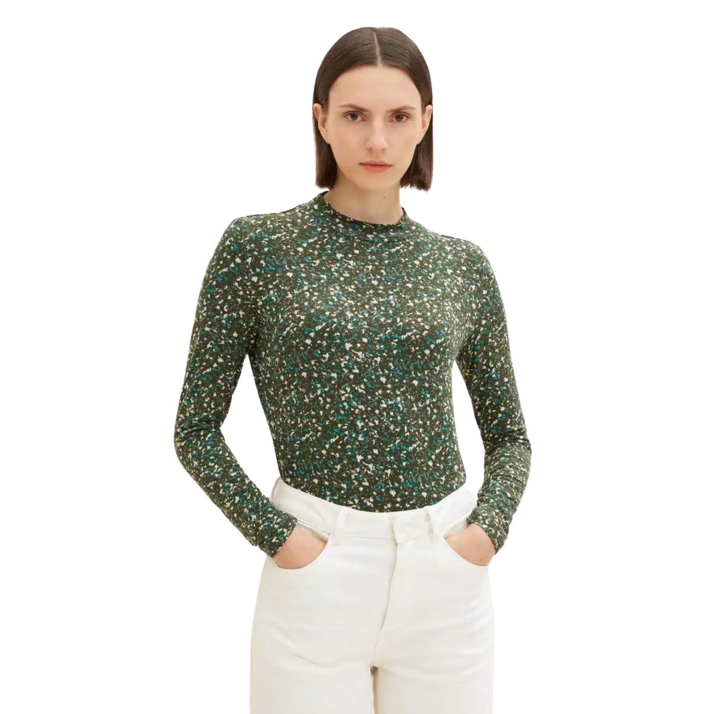 Tom Tailor Long Sleeve Top | Green