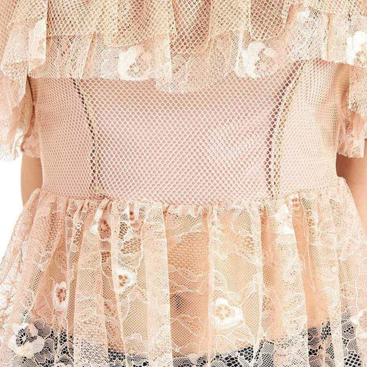 Rinascimento Lace Top | Powder