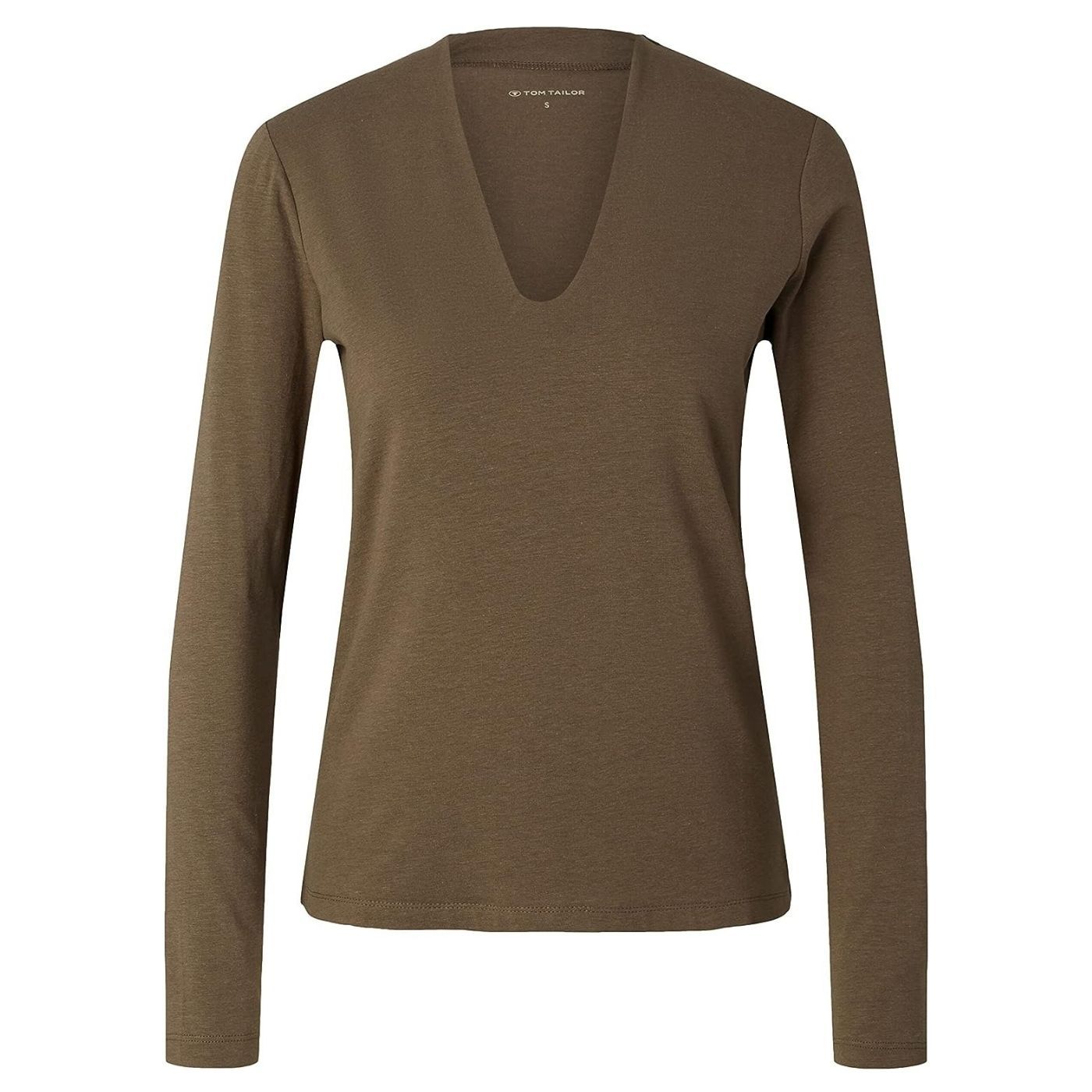 Tom Tailor Long Sleeve Top | Khaki