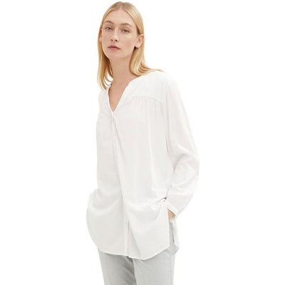 Tom Tailor V-Neck Blouse | White