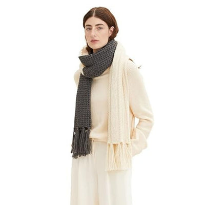 Tom Tailor Big Sized Scarf | Beige