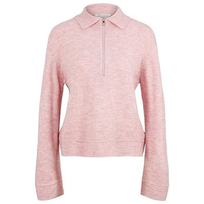 Tom Tailor Zip Pulover | Pink