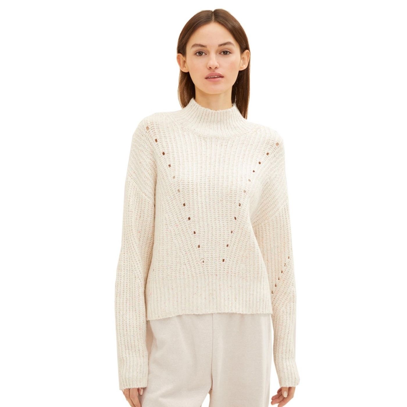 Tom Tailor Knitted Pulover| Beige