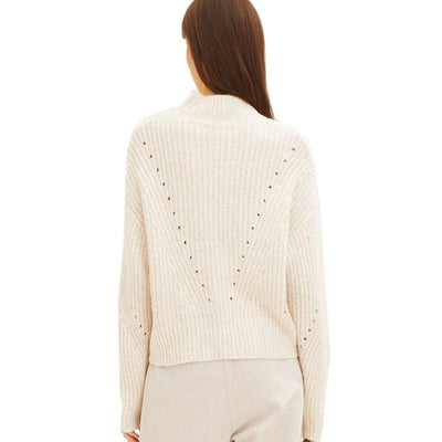 Tom Tailor Knitted Pulover| Beige