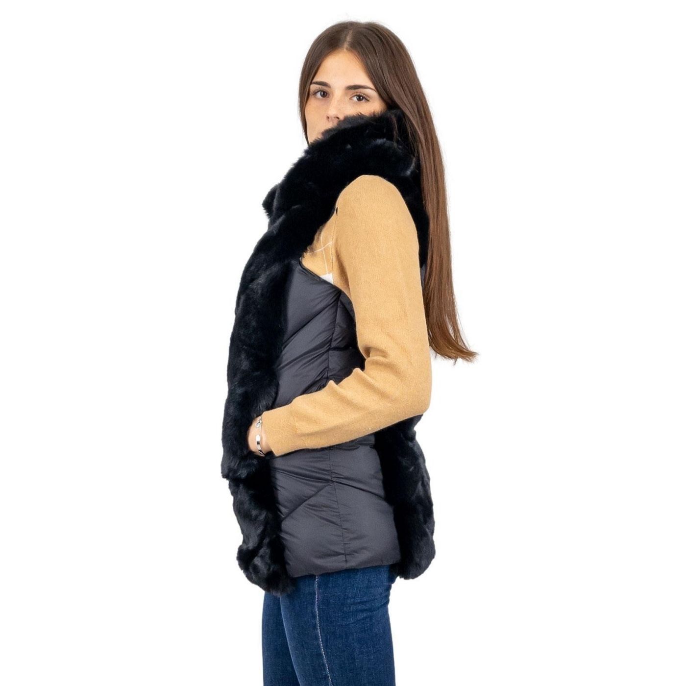 Rinascimento Hooded Vest | Black