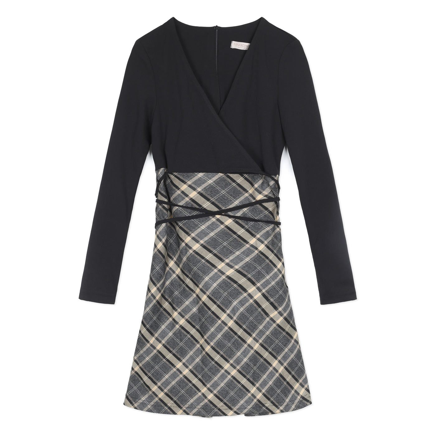 Rinascimento Long Sleeve Dress | Black Print