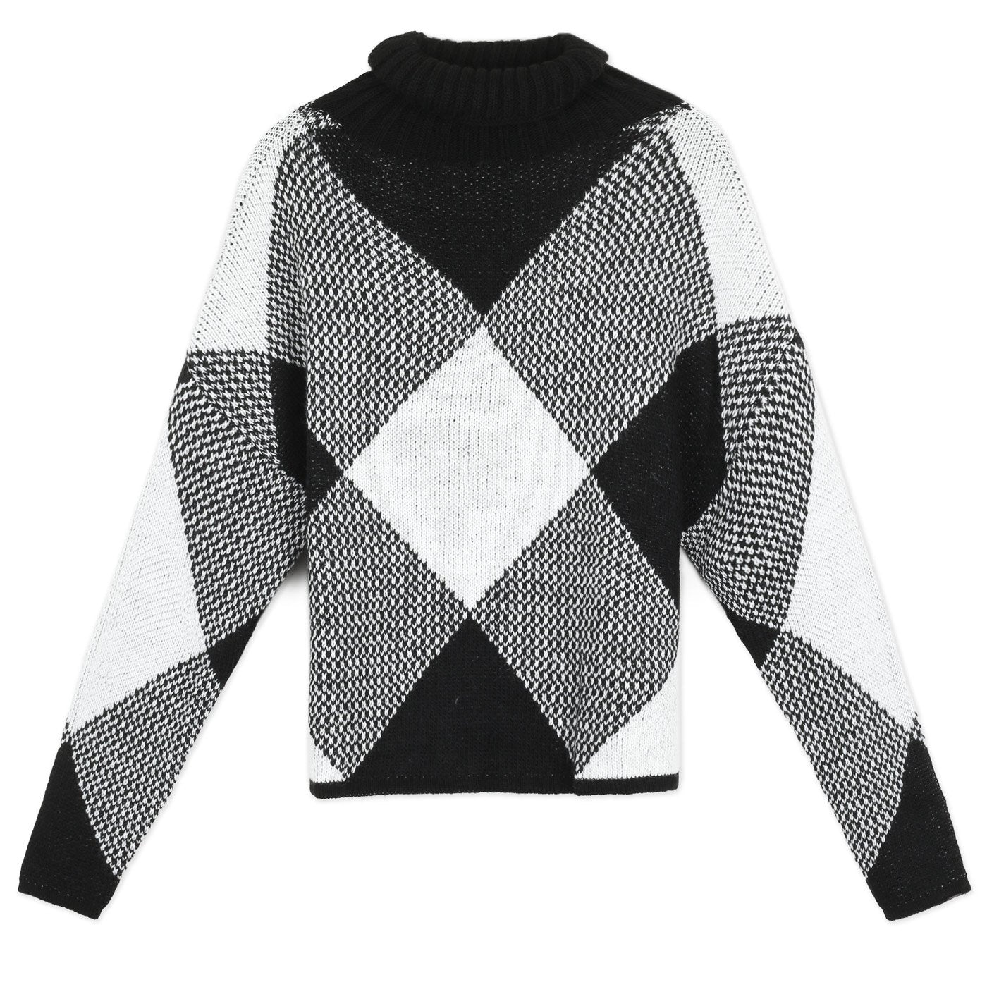 Rinascimento Knitted Pulover| Black White