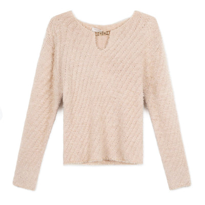 Rinascimento Knitted Pulover | Powder