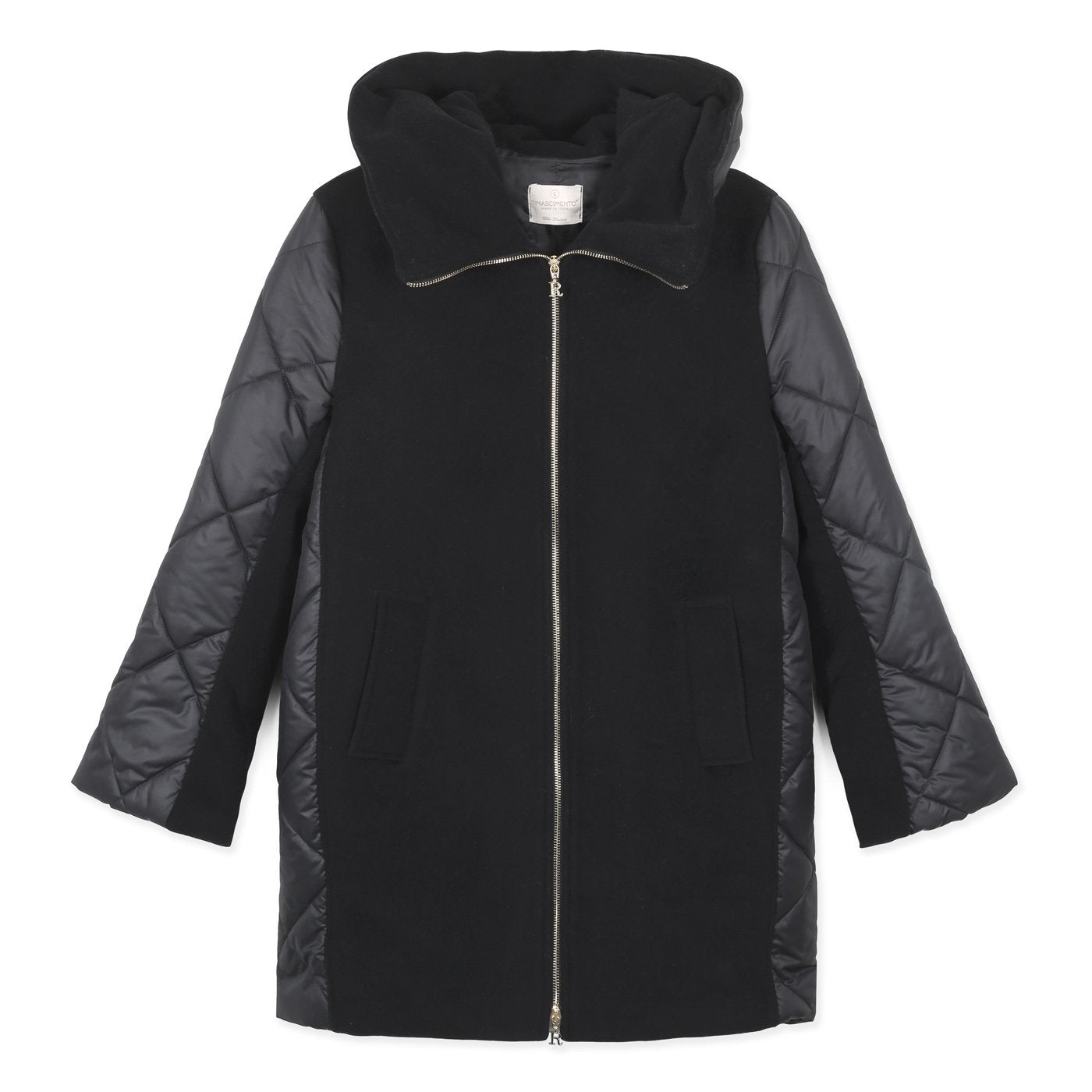 Rinascimento Zip Coat | Black