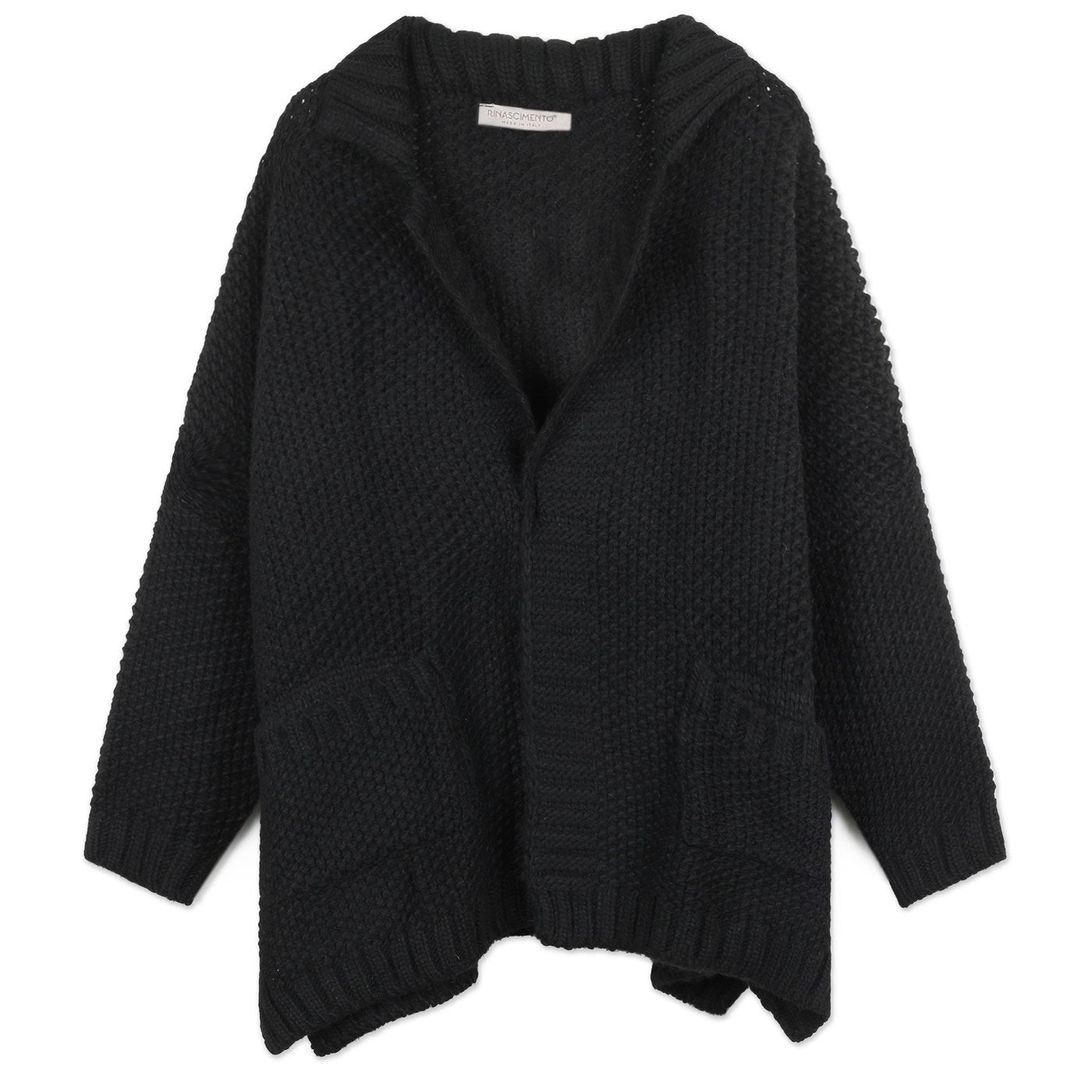 Rinascimento Thick Cardigan | Black