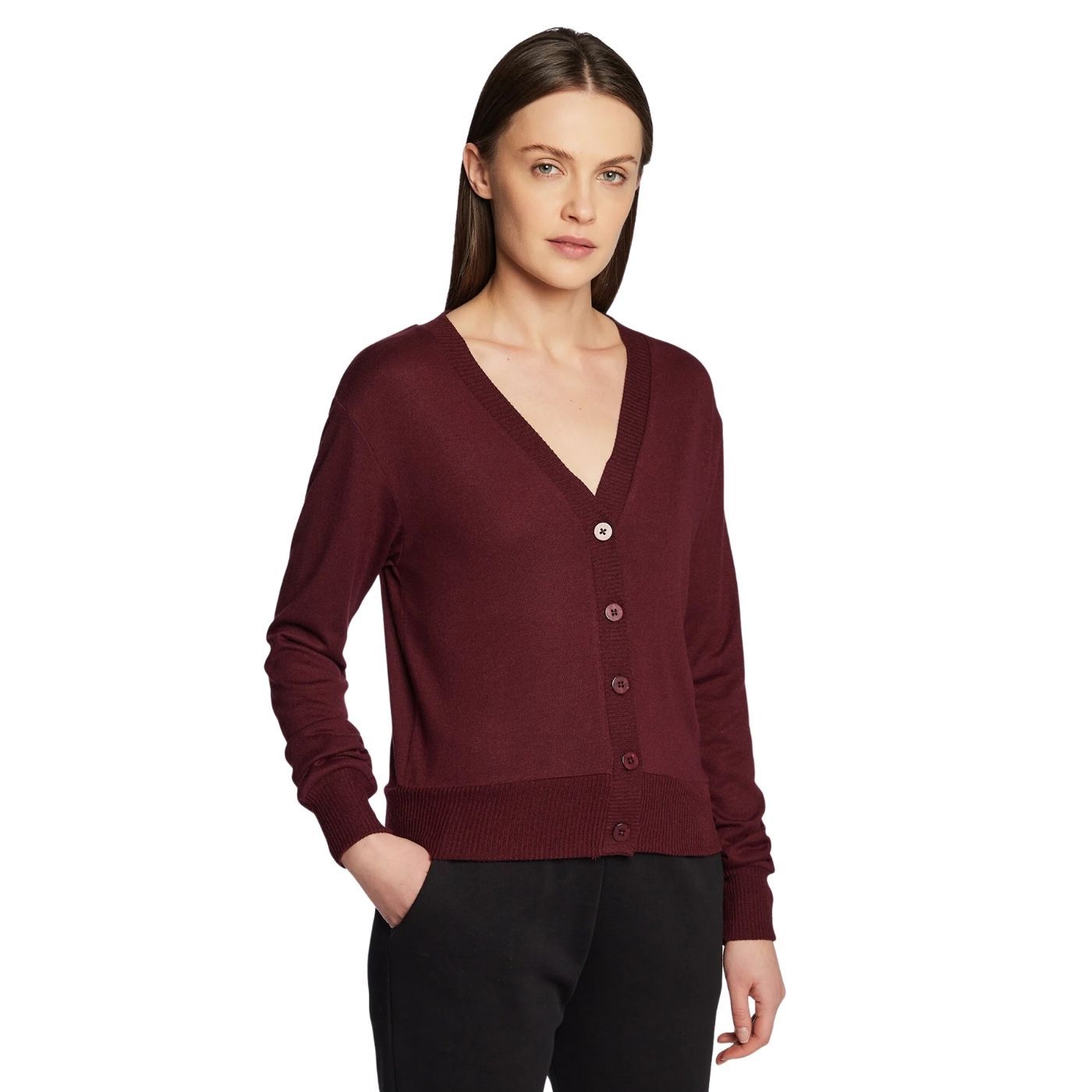 Triumph Thermal Jumper | Cardigan | Bordeaux