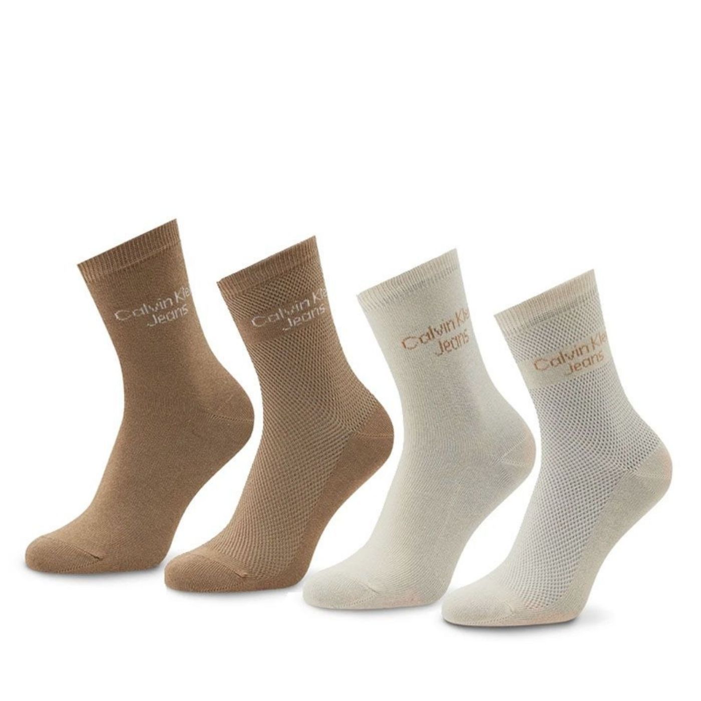 Calvin Klein 4 pc Set Socks | Beige