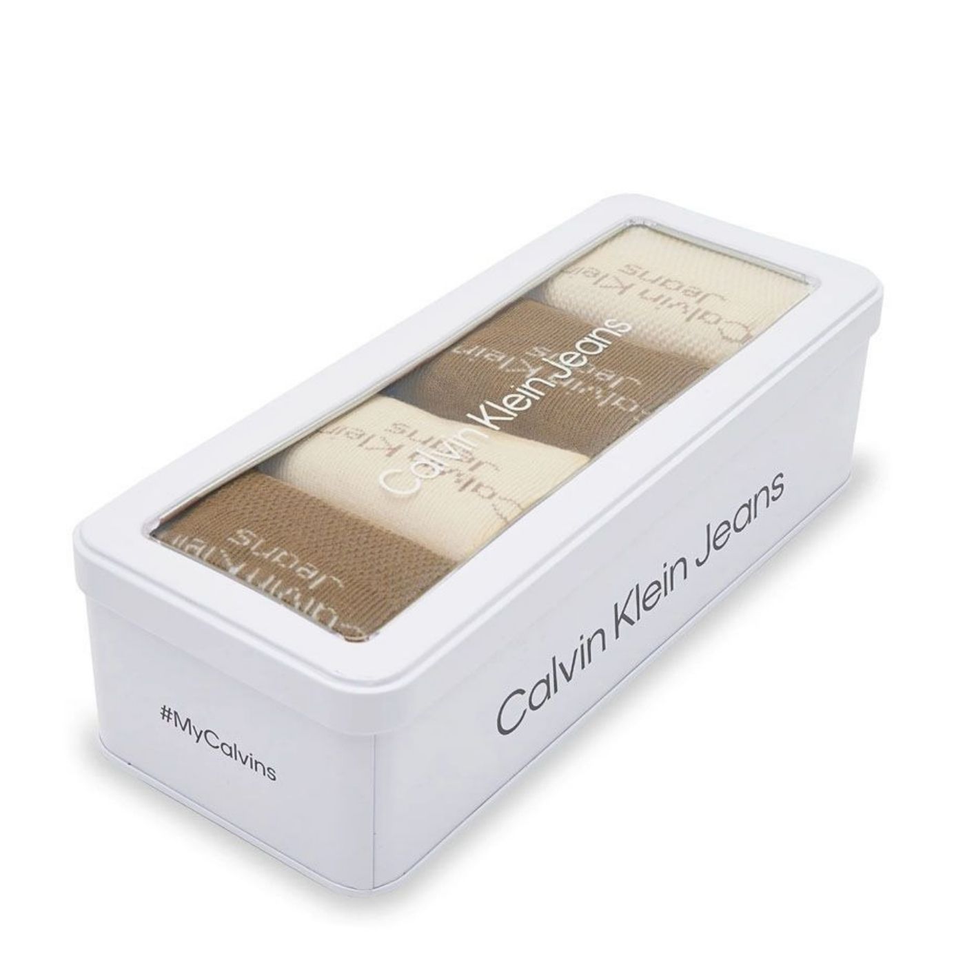 Calvin Klein 4 pc Set Socks | Beige