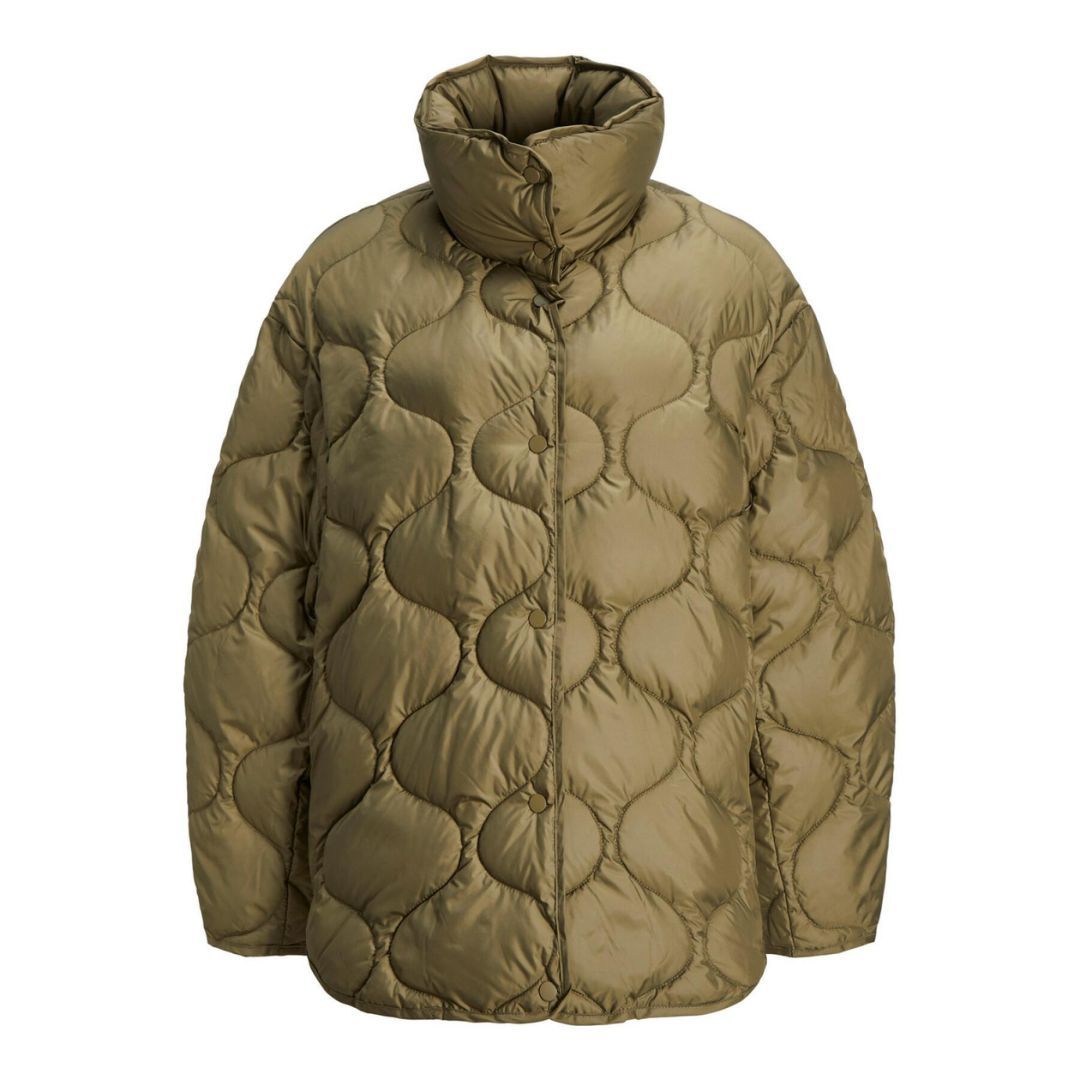 JJXX NOVA SHINY QUILTED JACKET | Green